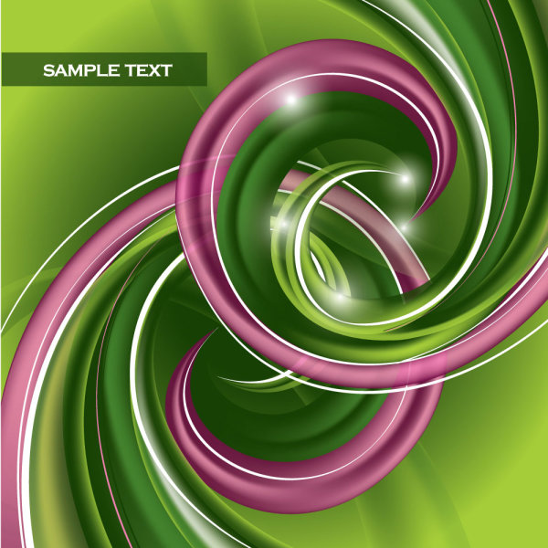 Abstract dynamic spiral patterns 02 - vector