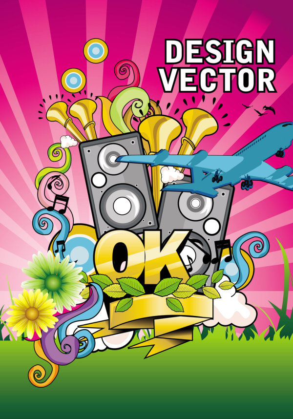 潮流插画02&mdash;&mdash;矢量素材