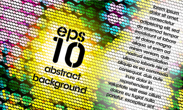 璀璨马赛克设计背景矢量素材-2