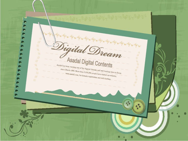 雅致装饰文本模板矢量素材-4