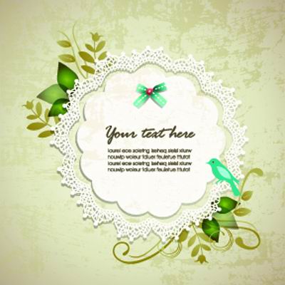 雅致元素拼贴设计背景矢量素材-1