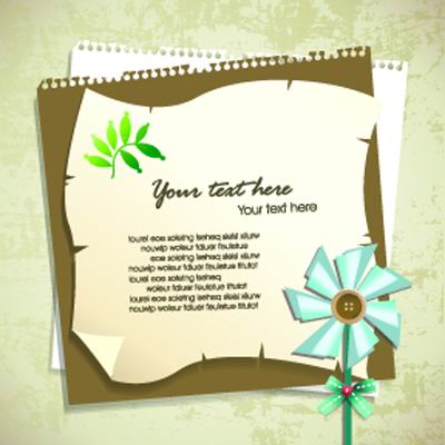 雅致元素拼贴设计背景矢量素材-3