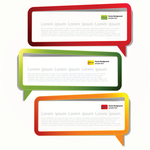 精美实用的提示框03——矢量素材