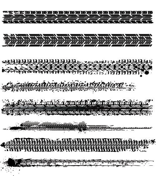 Tire marks - vector material