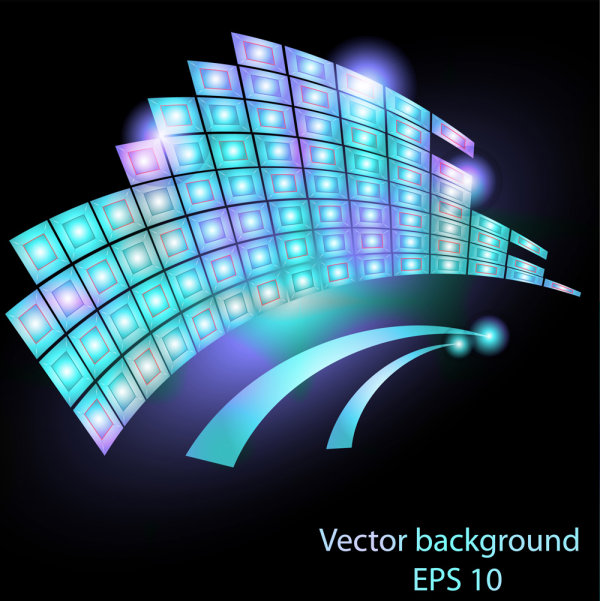 A gorgeous stream line material 04 - vector material