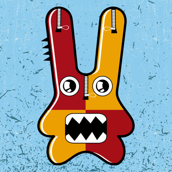 The Cute Funny cartoon 05 - vector material