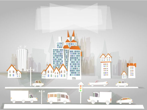 Cartoon construction paper cutting 04 - vector material