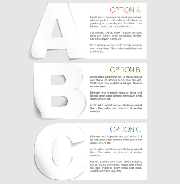 Creative labels stickers 03 - vector material