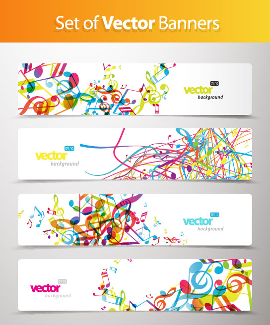 Dynamic pattern banner 03 - vector material
