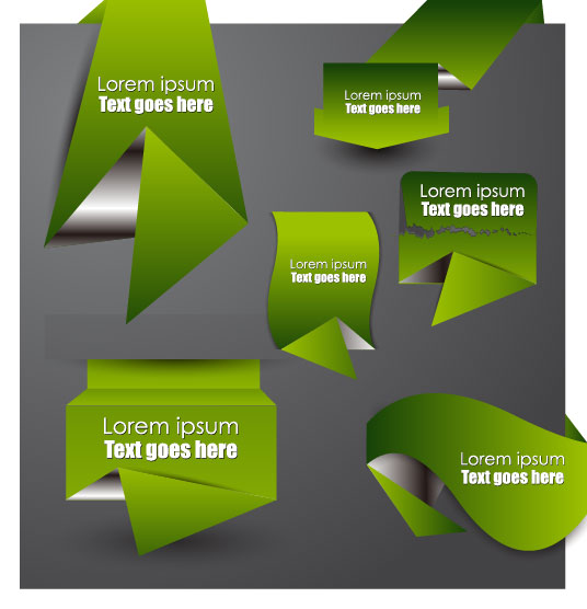 Simple wrap angle design 02 - vector material