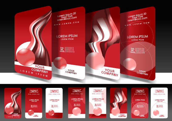 Colorful card design 01 - vector material