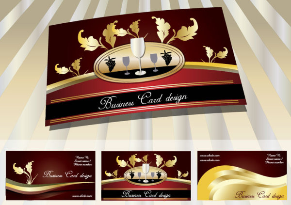 Colorful card design 04 - vector material