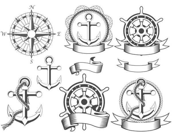 Nautical Graphic 01 - vector material