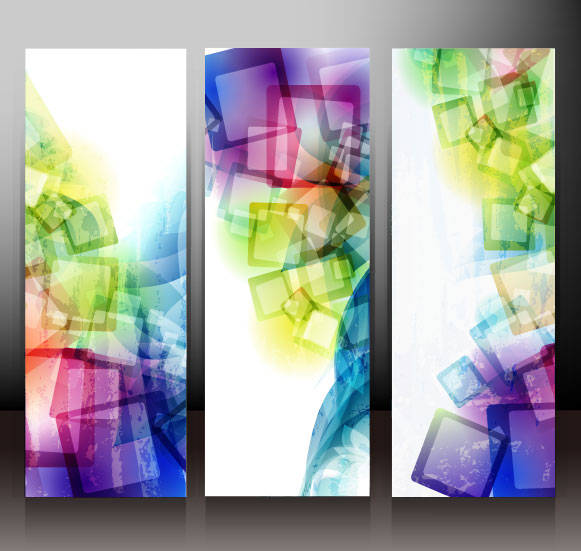 Abstract banner 01 - vector material