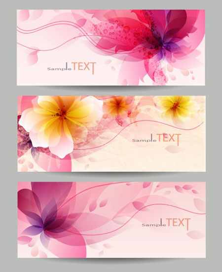 Brilliant dynamic banner 03 - vector material