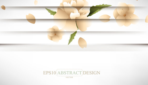 Creative Blinds style floral background vector material