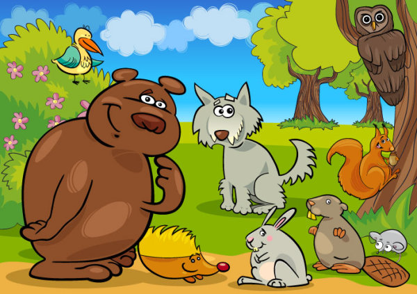Cartoon animals 03 - vector material