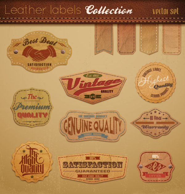 European retro label 02 - vector material