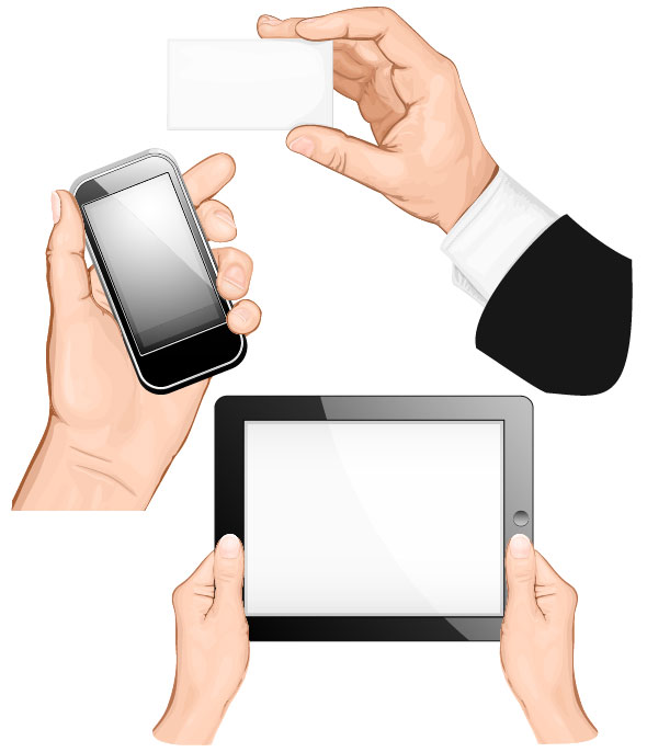 Use gestures PAD 02 - vector material