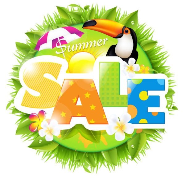 Summer Promotion Poster 01 - vector material