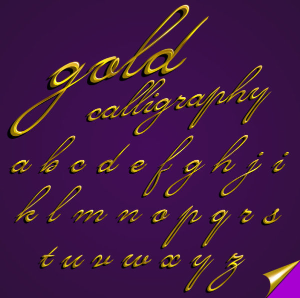 Creative alphabet design 03 - vector material