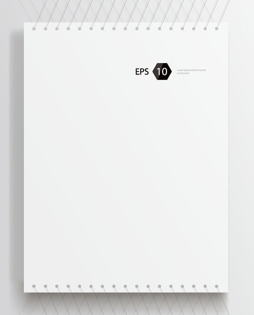 Classic page template 07 - vector material