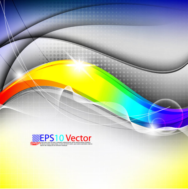 Colorful fashion background 01 - vector material