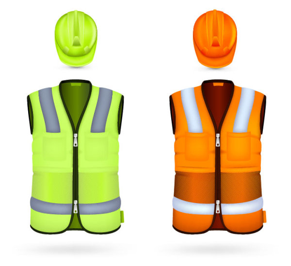 Work clothing templates - vector material