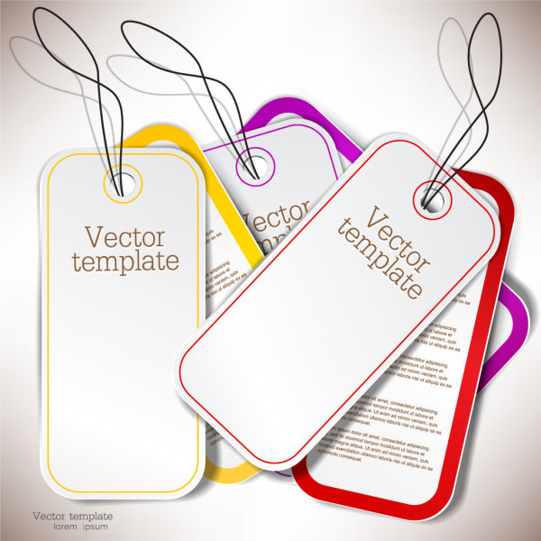 Beautifully label 08 - vector material