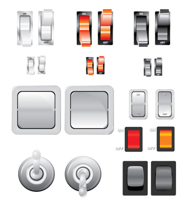 Fashion switch design 01 - vector material