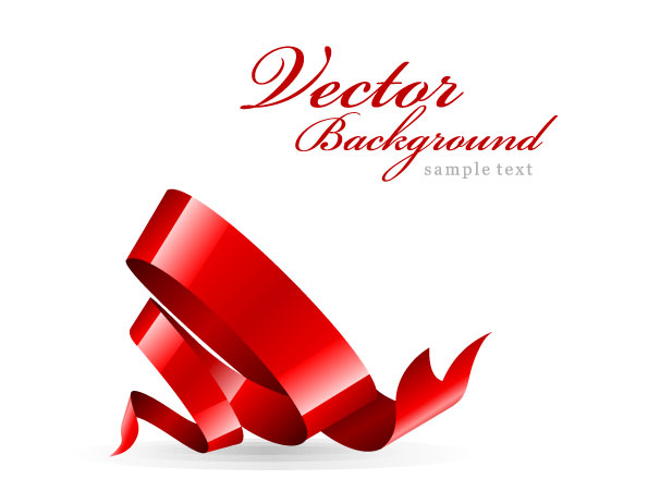 Beautifully Ribbon 06 - vector material