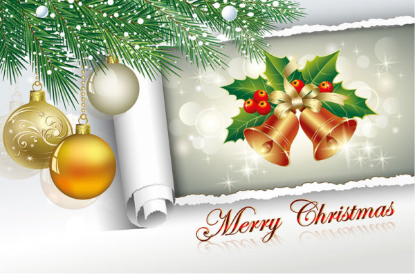 2013 beautiful Christmas background 02 - vector material