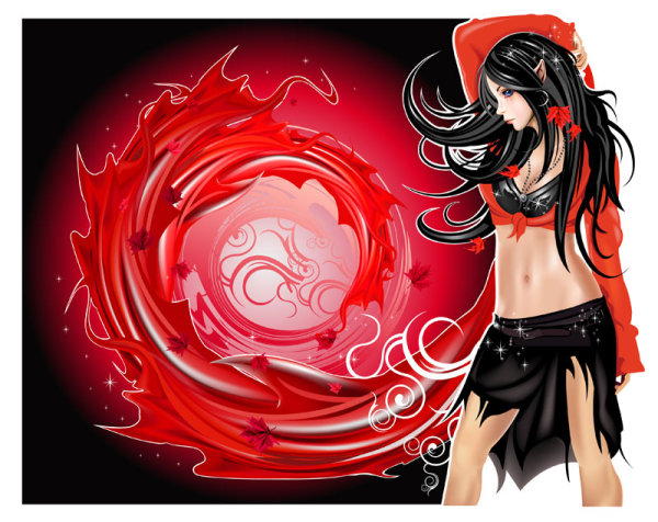 Cartoon image 04 - vector material