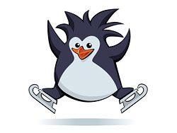 Cartoon penguin - vector material