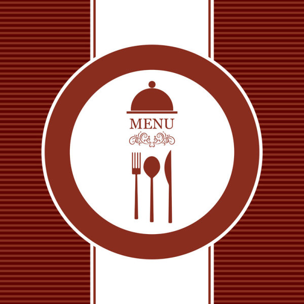 Continental menu template 21 - vector material