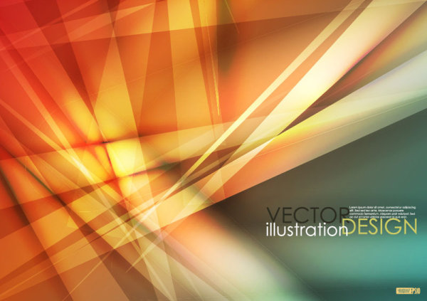Gorgeous dynamic flare background 04 - vector material
