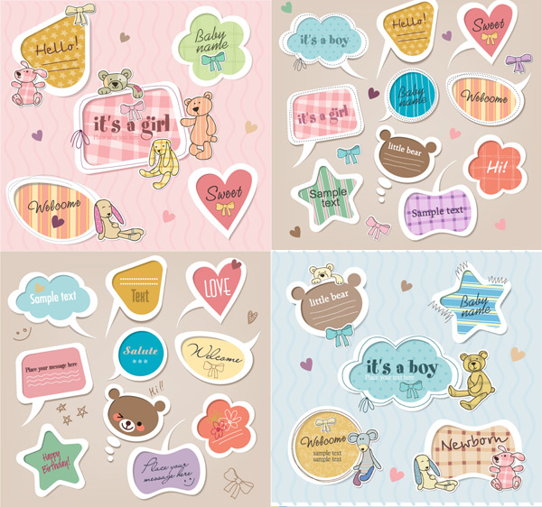 Vector cartoon dialog box