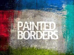 2 adapter plate hand-painted pencil strokes, painting brush