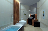 Cold bathroom 3D model