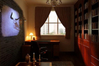 Study 3D model of simple European style