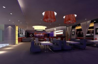 Romantic dim West Restaurant 3D model