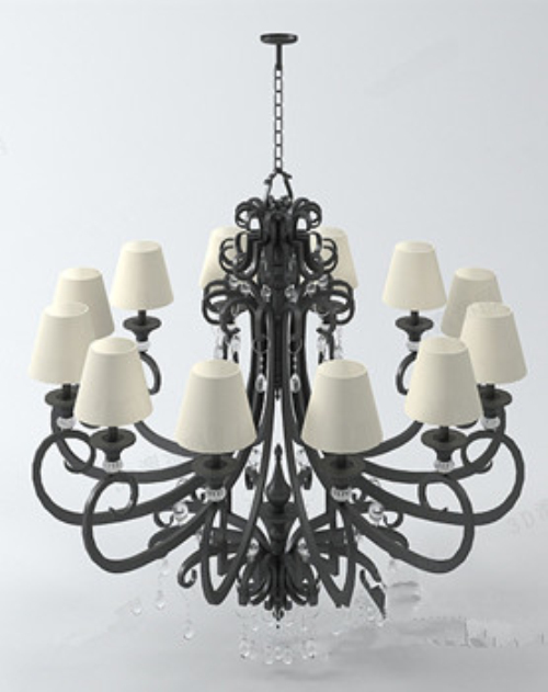 Nice chandelier 3d model 