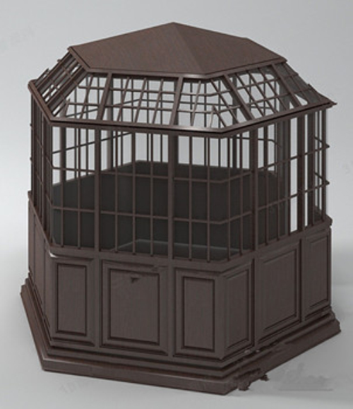 Enclosed pavilion 3d models