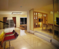 The stylishly decorated aisle