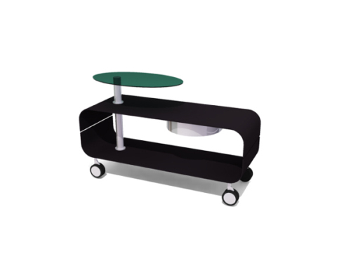 European-style coffee table with wheels personalized fashion