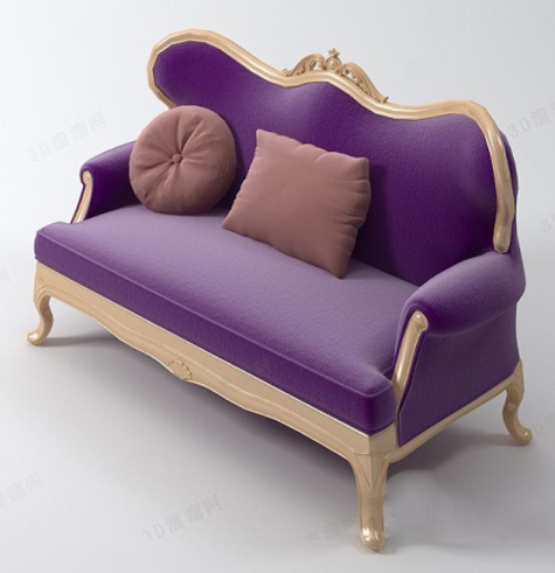 Fashion purple sofa model Multiplayer