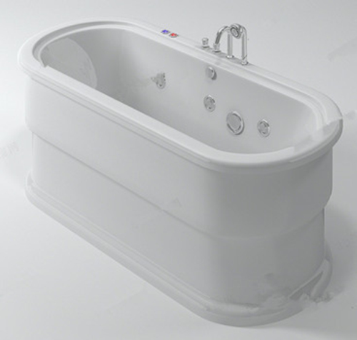 White Simple Bathtub Model