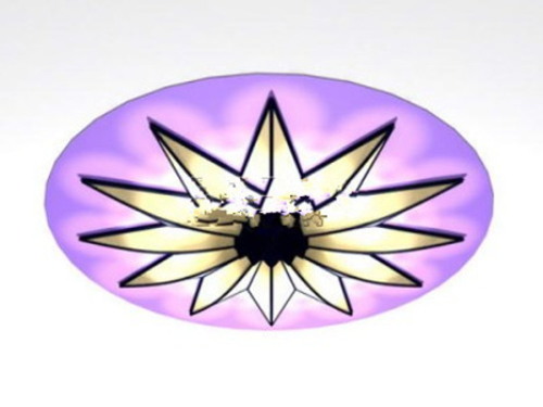 Purple chandelier 3d model