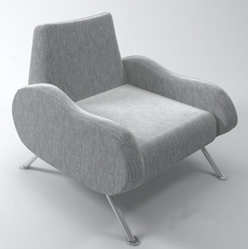 Single comfortable sofa model