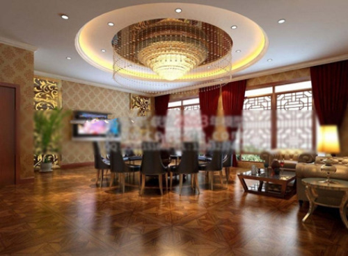 Hotel restaurant 3d model